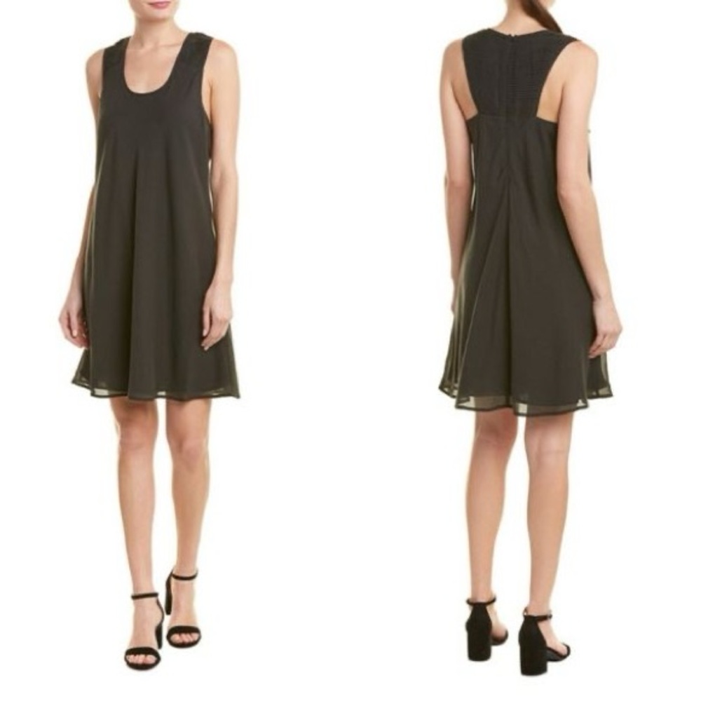 Quinn silk racerback tank mini dress